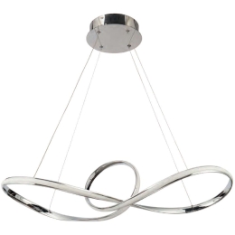 Φωτιστικό Οροφής 77-8126 Led 81cm Malbera Chrome Homelighting Αλουμίνιο,Ακρυλικό
