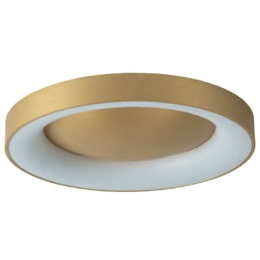 Φωτιστικό Οροφής - Πλαφονιέρα 77-8159 Led 60cm Amaya Brushed Gold Homelighting Αλουμίνιο,Ακρυλικό