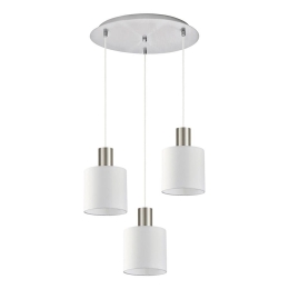 Φωτιστικό Οροφής Adept Tube 77-8418 35x35x300cm 3xE27 60W Nickel-White Homelighting
