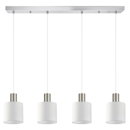 Φωτιστικό Οροφής - Ράγα Adept Tube 77-8420 85x15x300cm 4xE27 60W Nickel-White Homelighting