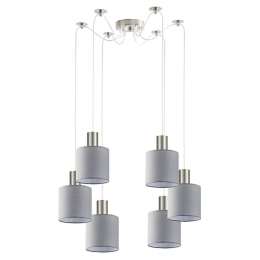 Φωτιστικό Οροφής Adept Tube 77-8422 6xE27 60W Nickel-Grey Homelighting