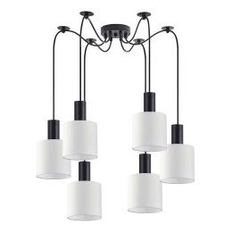 Φωτιστικό Οροφής Adept Tube 77-8506 50x50x300cm 6xE27 60W Black-White Homelighting