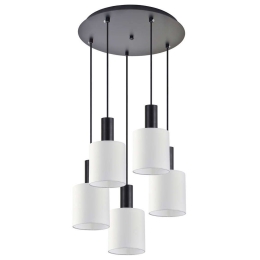 Φωτιστικό Οροφής Adept Tube 77-8510 40x40x300cm 5xE27 60W Black-White Homelighting