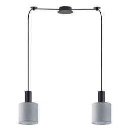 Φωτιστικό Οροφής Adept Tube 77-8515 70x15x300cm 2xE27 60W Black-Grey Homelighting