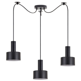 Φωτιστικό Οροφής Adept Tube 77-8542 40x40x300cm 3xE27 60W Black Homelighting