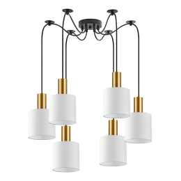 Φωτιστικό Οροφής Adept Tube 77-8597 50x50x300cm 6xE27 60W Multi-White Homelighting