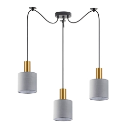 Φωτιστικό Οροφής Adept Tube 77-8605 40x40x300cm 3xE27 60W Multi-Grey Homelighting