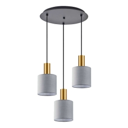 Φωτιστικό Οροφής Adept Tube 77-8607 35x35x300cm 3xE27 60W Multi-Grey Homelighting