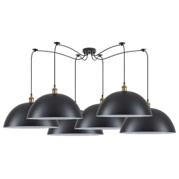 Φωτιστικό Οροφής Magnum 77-8700 Φ50x31,5cm 6xE27 60W Bronze-Black Homelighting