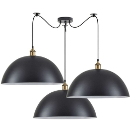 Φωτιστικό Οροφής Magnum 77-8701 50x31,5cm 3xE27 60W Bronze-Black Homelighting