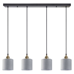 Φωτιστικό Οροφής - Ράγα Adept 77-8738 85x14x300cm 4xE27 60W Multi-Grey Homelighting
