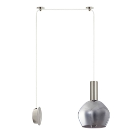 Φωτιστικό Τοίχου Adept Tube 77-8805 50x20x300cm 1xE27 60W Nickel-Smoke Homelighting
