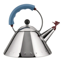 Τσαγιέρα 9093 22,5x22cm 2Lt Inox-Light Blue Alessi Ανοξείδωτο Ατσάλι