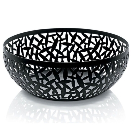 Φρουτιέρα Cactus MSA04/29 B Φ29x10,8cm Μεταλλική Black Alessi Μέταλλο