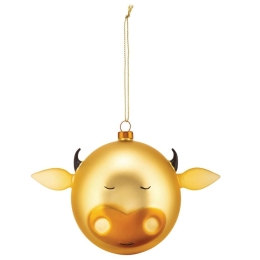 Χριστουγεννιάτικο Στολίδι Bue AMJ13 4 14,5x9cm Gold Alessi