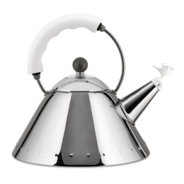 Τσαγιέρα 9093 W 22,5x22cm 2Lt  Inox-White Alessi Ανοξείδωτο Ατσάλι