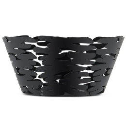 Φρουτιέρα - Ψωμιέρα Barket BM10/21 B Φ21x10cm Μεταλλική Black Alessi Μέταλλο