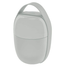 Δοχείο Φαγητού 2 Θέσεων Food A Porter SA03 G 15x11cm Grey Alessi Ρητίνη