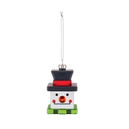 Χριστουγεννιάτικο Στολίδι Snow Cube Le Palle Quadrate GJ02 3 5,5x8,5cm Multi Alessi