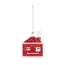 Χριστουγεννιάτικο Στολίδι Cubetta Le Palle Quadrate GJ02 17 5,5x5cm Red-White Alessi