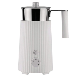 Συσκευή Για Αφρόγαλα Plissé MDL13 W 17x12x22,5cm 350ml White Alessi Ατσάλι,Πλαστικό