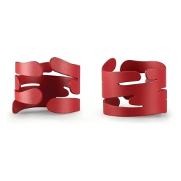 Δαχτυλίδι Πετσέτας Barking (Σετ 2Τμχ) BM17S2 R 4,5x3cm Red Alessi Ανοξείδωτο Ατσάλι