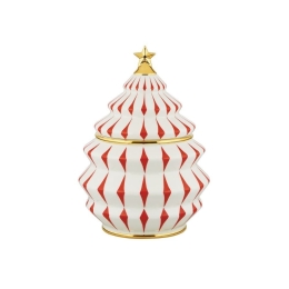 Χριστουγεννιάτικο Βάζο Delight NZ02 19x28cm 2100ml Red-White Alessi