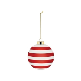 Χριστουγεννιάτικη Μπάλα Delight NZ04 4 Φ9cm Red-White Alessi