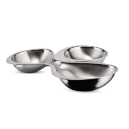 Ορντερβιέρα 3 Θέσεων RA03 23x22x4cm Inox Alessi Ανοξείδωτο Ατσάλι