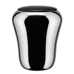 Καλάθι Απλύτων - Σκαμπό Babà SG74 36x46,5cm Inox-Black Alessi Ανοξείδωτο Ατσάλι