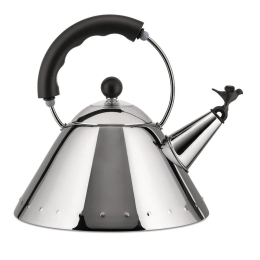 Τσαγιέρα 9093 B 22,5x22cm 2Lt  Inox-Black Alessi Ανοξείδωτο Ατσάλι