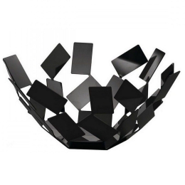 Φρουτιέρα The Scirocco Room MT02 B Φ27,3x13cm Μεταλλική Black  Alessi Μέταλλο