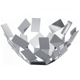 Φρουτιέρα La Stanza dello Scirocco MT02 W 27,3x27,3x13cm Μεταλλική White Alessi Μέταλλο