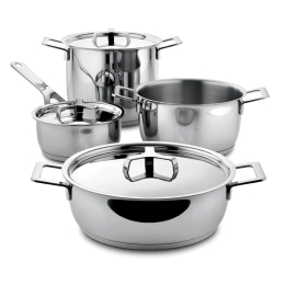 Μαγειρικά Σκεύη Pots & Pan (Σετ 7Τμχ) AJM100S7 Inox Alessi Ανοξείδωτο Ατσάλι