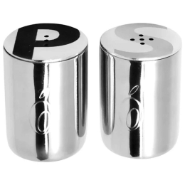 Αλατοπίπερο Ciliengino (Σετ 2Τμχ) AP106 3,5x2,6x2,6cm Inox Olipac Ανοξείδωτο Ατσάλι