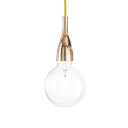 Φωτιστικό Οροφής Minimal 009391 12,5x35/242cm 1xE27 70W Gold Ideal Lux