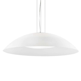 Φωτιστικό Οροφής Lena 052786 74x25/234cm 3xE27 60W White Ideal Lux