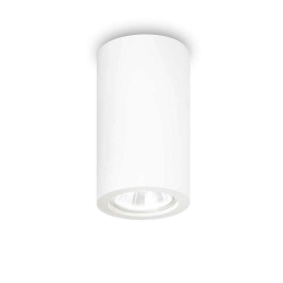Φωτιστικό Οροφής-Σποτ Tower Round 155869 7x11cm 1xGU10 35W White Ideal Lux