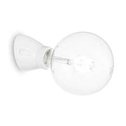 Φωτιστικό Τοίχου-Απλίκα Winery 180298 7,5x7cm 1xE27 60W White Ideal Lux