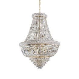 Φωτιστικό Οροφής Dubai 243528 80x120/225cm 24xE14 40W Gold Ideal Lux