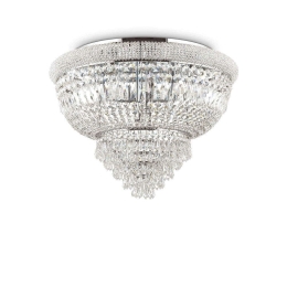 Φωτιστικό Οροφής-Πλαφονιέρα Dubai 243566 78x52,5cm 24xE14 40W Chrome Ideal Lux