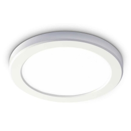 Φωτιστικό Οροφής - Πλαφονιέρα Aura Round 306346 22x1,8cm LED 20W 4000K 2000Lm White Ideal Lux