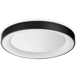 Φωτιστικό Οροφής - Πλαφονιέρα Planet 312361 Φ60x5cm Led 3000lm 33W 3000K Black Ideal Lux