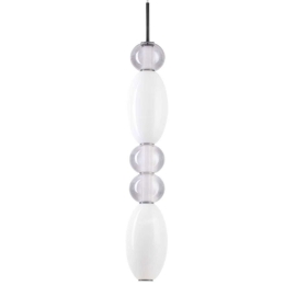 Φωτιστικό Οροφής Lumiere 314174 Φ16x312,5cm Led 4550lm 39W 3000K White-Grey Ideal Lux