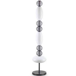 Φωτιστικό Δαπέδου Lumiere 314198 Φ28x155cm Led 7350lm 58W 3000K White-Grey Ideal Lux