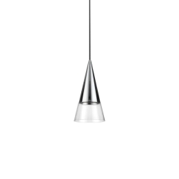 Φωτιστικό Οροφής Κρεμαστό Cono 321462 GU10 15x50cm Chrome Ideal Lux