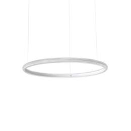 Φωτιστικό Οροφής Κρεμαστό Miracle 325835 3000K 6200lm D80x222cm White Ideal Lux