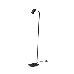 Φωτιστικό Δαπέδου Ginger 326658 GU10 15x22x122cm Black Ideal Lux