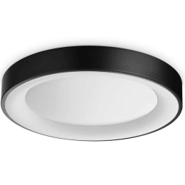 Φωτιστικό Οροφής - Πλαφονιέρα Planet 328157 Φ50x5cm Led 2600lm 28W 3000K Black Ideal Lux
