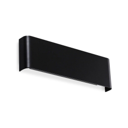 Φωτιστικό Τοίχου Delta 336510 30x3,5x9cm 3000K 1100lm Black Ideal Lux